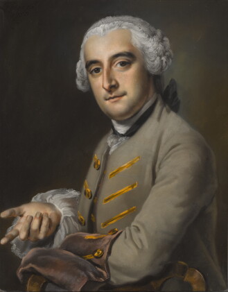 Catalog image of Portrait of a gentleman, identified by a label on the Reverse as “Mr Gouch”, po…