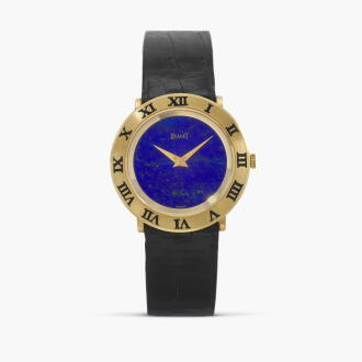View 1 of Lot 108: Reference 9118 | A yellow gold wristwatch with lapis lazuli dial | Circa 1978