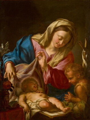 Catalog image of The Madonna and Child with the infant Saint John the Baptist