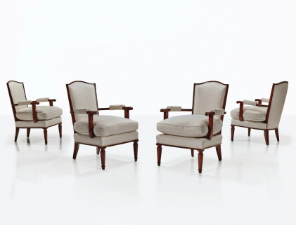 Catalog image of Jules Leleu, Set of Four Armchairs