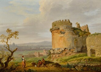 View 1 of Lot 356: The tomb of Caecilia Metella on the Via Appia, Rome 