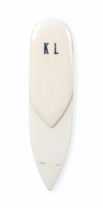Catalog image of An Ivory paper-knife monogrammed KL, first half 20th century
