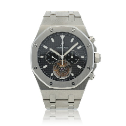 Catalog image of Royal Oak Tourbillon Chronograph, Ref. 25977ST Stainless steel tourbillon chron…
