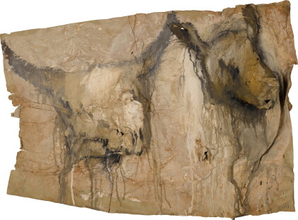 Catalog image of miquel barceló | deux têtes de vache