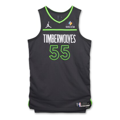 View 1 of Lot 46: Luka Garza Minnesota Timberwolves 2024-2025 Emirates NBA Cup Game Issued Statement Edition Jersey 