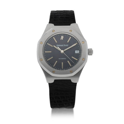 Catalog image of royal oak, ref 14800st stainless steel wristwatch with date circa 1995
