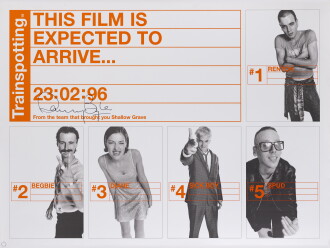 View 1 of Lot 139: Trainspotting (1996) Poster, British, Advance, Signed by Danny Boyle (director)