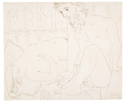Catalog image of Homme accroupi et femme nue