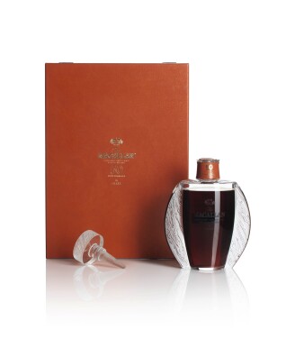 View 1 of Lot 13: The Macallan 50 Year Old in Lalique, Six Pillars, First Edition, 46.0 abv NV (1 BT75cl)