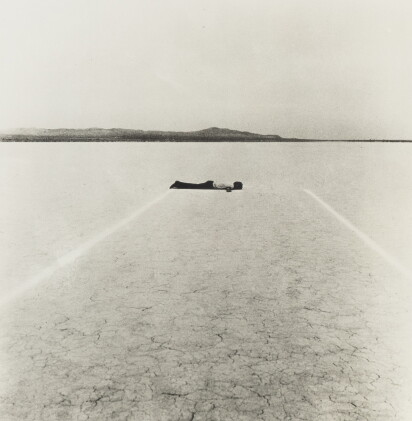 Catalog image of Two Parallel Lines, 12 Ft apart in chalk, Nevada