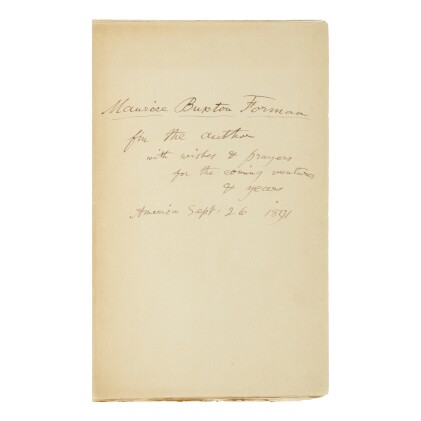  Complete Poems & Prose of Walt Whitman 1855–1888. Authenticated & Personal Book (handled by W.W.). (Philadelphia, 1888)