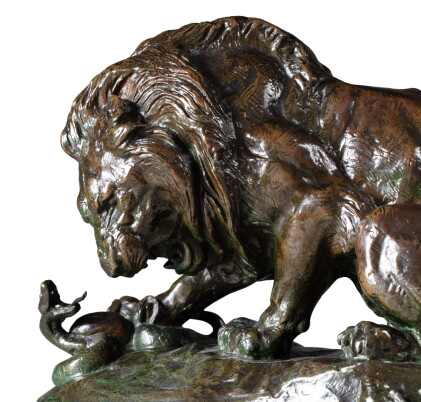 Catalog image of Lion and Snake no. 1 | Lion au serpent n°1