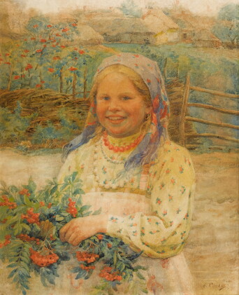 Catalog image of Girl with Rowan Berries