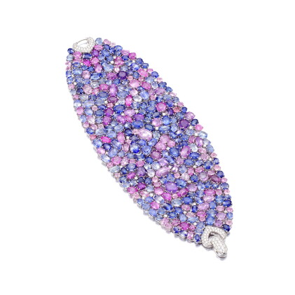 Catalog image of michele della valle | gem set and diamond bracelet