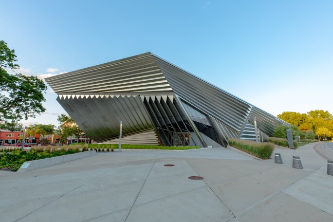 Exterior of the Eli and Edythe Broad Art Museum at Michigan State University