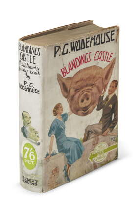Catalog image of wodehouse, collection of 8 volumes, 1935-77, including blandings castle, the cr…