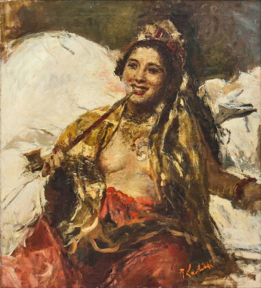 Catalog image of Romualdo Frederico Locatelli 羅莫爾多·羅格泰利 | Lady with Pipe 帶管子的女士