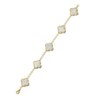 View 1 of Lot 371: Van Cleef & Arpels | Bracelet nacre, "Alhambra" | Mother-of-pearl bracelet, 'Alhambra'