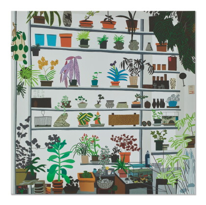 Catalog image of jonas wood 喬納斯・伍德 | large shelf still life 大架子上的靜物