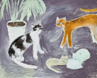 View 1 of Lot 102: Yu Nishimura 西村有 | Cat Family 貓家族