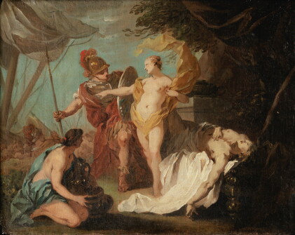Catalog image of etienne jeaurat | sketch for achilles leaving to avenge the death of patroclus