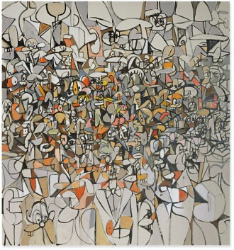 View 1 of Lot 417: GEORGE CONDO | POPULATION OF FORMS
