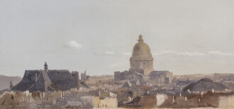 View 1 of Lot 7: Vue du Panthéon et des toits de Paris (View of the Pantheon and the rooftops of Paris)