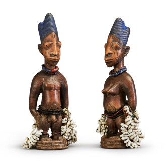 View 1 of Lot 150: Nigeria, Yoruba Peoples | Ere Ibeji Figures