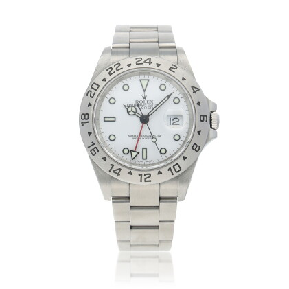 Catalog image of 'Polar' Explorer II, Ref. 16570 Stainless steel dual time zone wristwatch with …