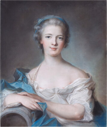Catalog image of Portrait of a lady wearing a blue headband and pearls