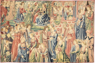View 1 of Lot 32: Tapisserie allégorique d'époque Renaissance, Pays-Bas méridionaux, probablement Bruxelles, début du XVIe siècle