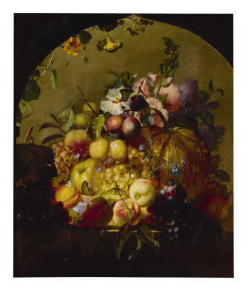 Catalog image of jean-baptiste robie | still life with fruit and flowers