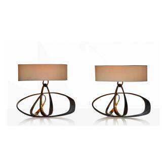 View 1 of Lot 171: Pair of "Volubile" Lamps, Model No. 320