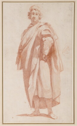 Catalog image of A young man standing, his hand on his hip