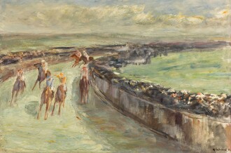 View 1 of Lot 350: Pferderennen (Horse Race)