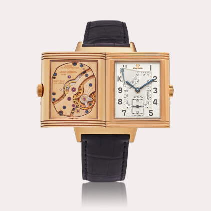 Catalog image of Reference 270.2.64 Reverso Soixantième | A limited edition pink gold reversible…