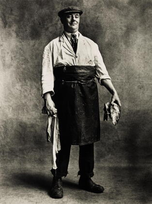 Catalog image of irving penn | 'fishmonger', london, 1950