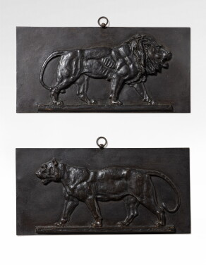 View 1 of Lot 48: Lion marchant et Tigre marchant