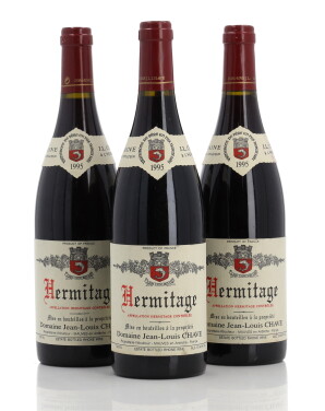 View 1 of Lot 1009: Hermitage Rouge 1995 Jean-Louis Chave (9 BT)