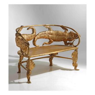 View 1 of Lot 147: "Crocodile" Settee