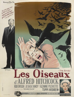 View 1 of Lot 38: The Birds / Les Oiseaux (1963) Poster, French