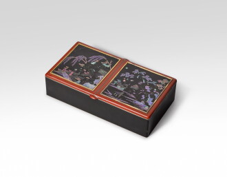 View 1 of Lot 355: A parcel-gilt silver and lacque burgauté cigarette table box, Strauss, Allard & Meyer, Paris, retailed by CF, London, 1927