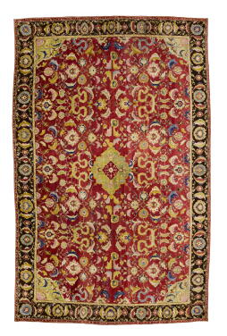 View 1 of Lot 636: A Large Agra Carpet, North India, circa 1860