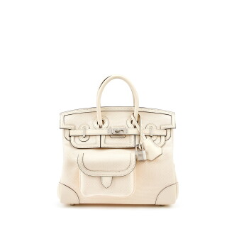 View 1 of Lot 7710: Limited Edition Nata Swift and Canvas Birkin Cargo 25 Palladium Hardware, 2021