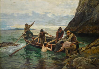 Catalog image of william henry bartlett | the seal-diver, co. mayo