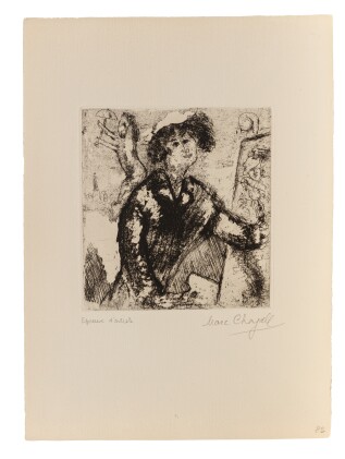 View 1 of Lot 113: Selbstbildnis, traurig; and Selbstbildnis an der Staffelei (Two Works)