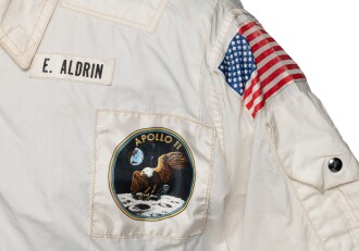 View 1 of Lot 6: Buzz Aldrin's FLOWN Inflight Coverall Jacket, worn by him on his mission to the Moon and back during Apollo 11