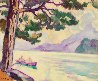 View 1 of Lot 202: Barque sur le lac