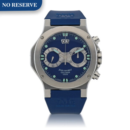 Catalog image of sport chrono stainless steel chronograph wristwatch with date circa 2005