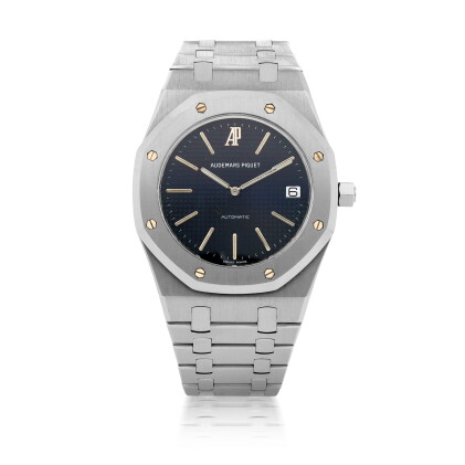 Catalog image of royal oak jubilee, ref 14802st limited edition stainless steel wristwatch with …